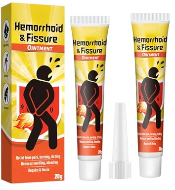 2PC Cream De Hemorroides, Hemorrhoids Lotion, Natural Para Hemorroides, Hidratante, Skin Therapy Cream, Reduce la Inflamación, Alivia el Dolor y las Molestias, y Repara los Daños