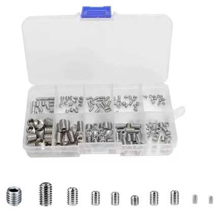 300 pezzi di viti a testa svasata (M3, M4, M5, M6, M8), set di viti adatte per maniglie di porte, macchine e strumenti.