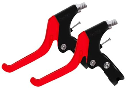 KQFCAZRE Set of 2 Brake Levers, Lightweight Replacement Brake Levers for Children, Red