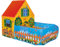 Bino & Mertens Bino _82816 Spielzelt Haus mit Vorgarten für Drinnen und Draußen Spielzeug für Kinder ab 3 Jahre (leichte Reinigung, robust, wasserabweisend, Maße: 150 x 110 x 90 cm, Material: Polyester), Bunt