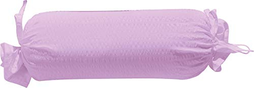 Erwin Müller Nackenrollenbezug Seersucker Uni Serie Rosenheim - pflegeleicht, bügelfrei, mit Bindebändchen