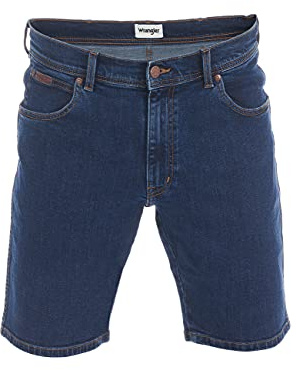 Wrangler Herren Jeans Short Texas Kurze Stretch Shorts Regular Fit Baumwolle Bermuda Sommer Hose Blau Schwarz w30 w31 w32 w33 w34 w36 w38 w40, Größe:W 30, Farbe:Blue Chip (W11CLQ46A)