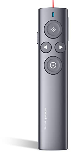 NORWII N95 Pro Digitaler Presenter Wiederaufladbar, Digitaler & Physikalischer Laserpointer Presenter & Air Mouse-Funktion, 50m Reichweite,Wiederaufladbar Hervorhebung & Lupe für LCD/LED, Mac/Windows