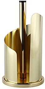 ECHTWERK Porte-Rouleau de Cuisine, Porte-Rouleau d'essuie-Tout, Porte-Rouleau de Papier en Acier Inoxydable, Facile à déchirer, Convivial, Debout, Robuste, Édition Or, 15,5 x 33 cm