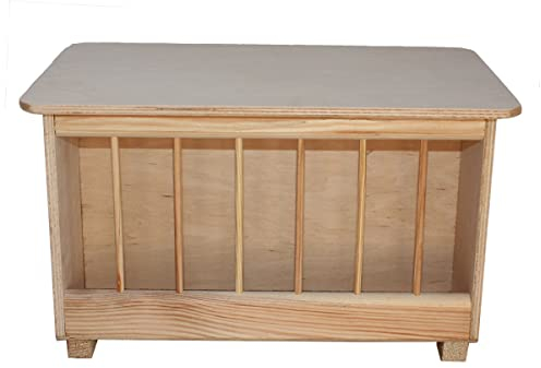 Gritkasten aus Holz als Tränkenhocker - 38 x 23 x 25,5 cm