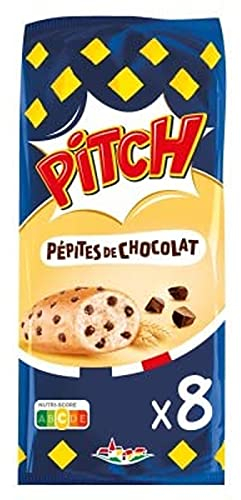 Pasquier Pitch brioche pepites chocolat x8 300g - Le paquet de 8, 300g