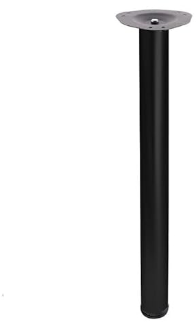 STOLMET Tischbein Höhenverstellbar Metall Schreibtischbein 710 mm Schwarz