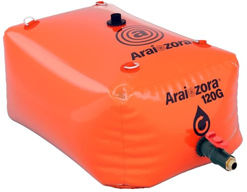Araiozora Depósito de agua plegable, contenedor de almacenamiento de vejiga de agua de 120 galones/480 L