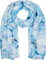 styleBREAKER Damen Schal mit Aquarell Marmor Muster und Metallic Akzenten, leichtes Tuch in Pastell Tönen, Stola 01016229, Farbe:Hellblau