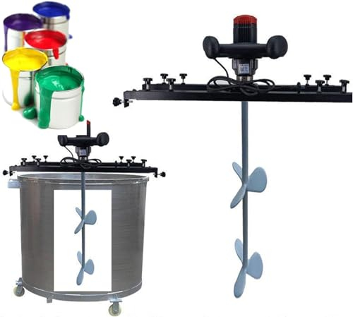 Kadxyan 3280 W elektrische Tonnen-Tankmischmaschine, tragbares IBC-Rührwerk, kommerzielle Farbrührmaschine für Tintenlöser-Rührwerk, Edelstahl-Tankfass-Clip-Farbhalterungsmischer