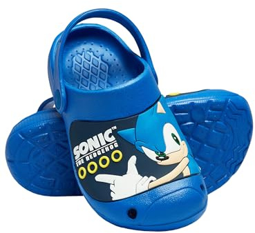 Sonic The Hedgehog Scarpe Ragazzo | Scarpe Sonic Bambino | Ciabatte Spiaggia Bambino | Blu 30