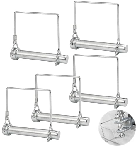 5 Stück Sicherungssplint,M12 x 80 mm Rohrklappsplinte Klappsplint,D-form Karbonstahl Sicherungsbolzen,Klappsplinte 12mm,Sicherungsstift mit Rastverschluss,Sicherungsbolzen,Steckbolzen für Anhänger