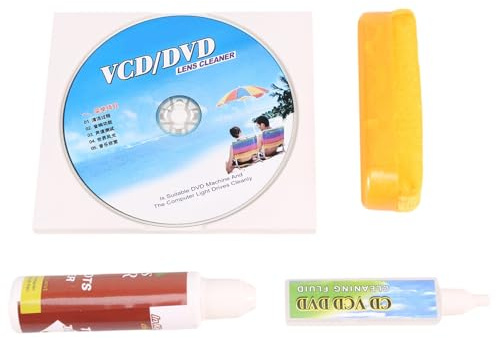 Joskeijky R 4 in 1 CD DVD Kit Rom Lettore Manutenzione Pulizia 'obiettivo