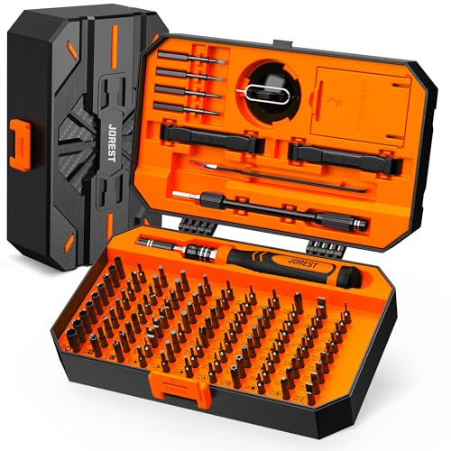 JOREST 115 en 1 Kit de Tournevis de Précision, Mini Magnétique Outils de Réparation avec Torx, Pour PC, Computer, iphone, Macbook, PS5, Xbox, Switch, Lunettes, DIY, Door Handle, Table et Chaise