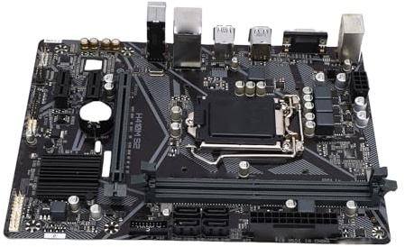 Elprico Scheda Madre Micro ATX, LGA 1200, 2x DDR4 2933 2666 2400 2133 MHz, Supporto Processori Core I9 I7 I5 I3 di Decima Generazione, 4 SATA 6GbP, 1 Slot PCI Express X16, 2 Slot PCI