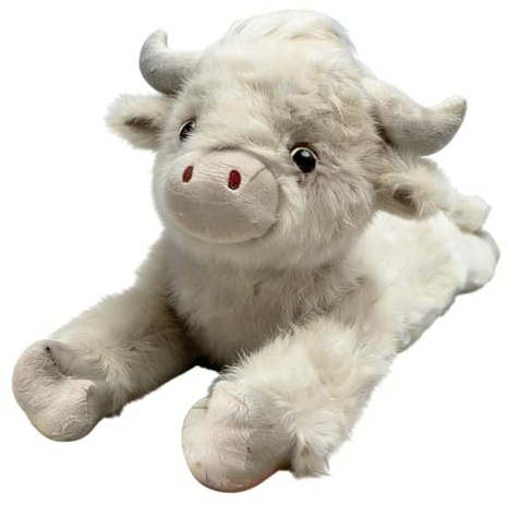 Jouets En Peluche, Design Câlin Ultra-doux, 40x25x15 Cm, Animal En Peluche De Vache, Vache Moelleuse Mignonne, Utilisation Décorative Et Fonctionnelle Polyvalente, Pour Garçon Fille Enfant, Ferme, Ann