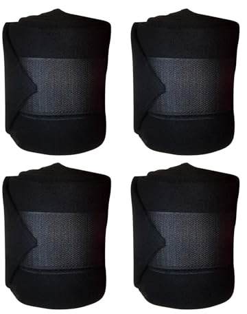 QSTDGVPW 4X Vendas para Patas de Caballo Accesorios Ecuestres Cálidos Vendajes para Patas de Caballo