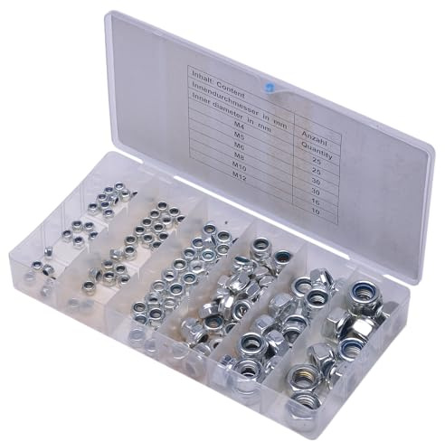 SW-Stahl Selbstsichernde Muttern 146-teilig Satz, S8135