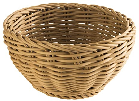 APS - Cesto Rotondo, in Polipropilene, Diametro: 16 cm, Altezza: 8 cm, Colore: Marrone