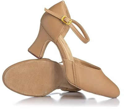 Theatricals Womens EZ Flex 2 Heel Flexible Character Shoe Tan 06.5M T3415