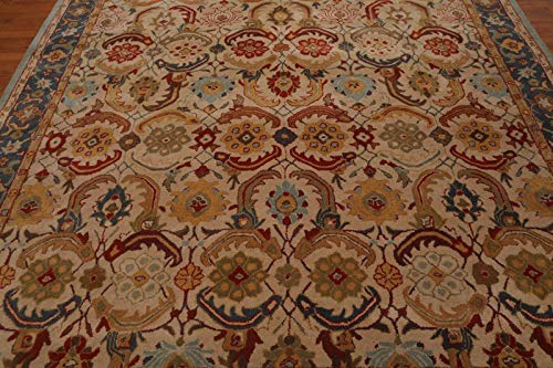 Persian Designs Eva Multi Antiue Design Handmade Beige Traditional Parsian Oriental Style Wool Area Rugs & Carpet (8x10(240x300) cm