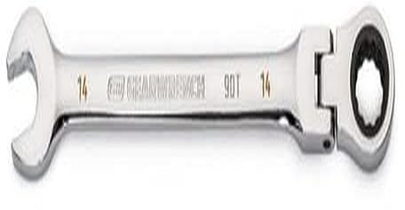 GEARWRENCH 14mm 4 Degree Swing Arch 12 Point Flex Head Ratcheting Combination Wrench - 86714