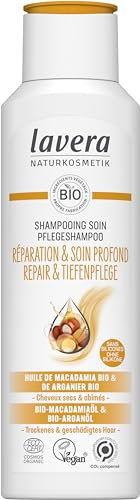 Lavera Shampooing Soin Réparation & Soin Profond - Sans Silicone - Réparation Intense & Soin Riche - Vegan - Cosmétiques Naturels - 250 ml