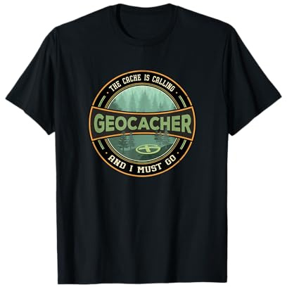 Geocaching, diseño GPS vintage de Geocoin: The Cache Is Calling Camiseta