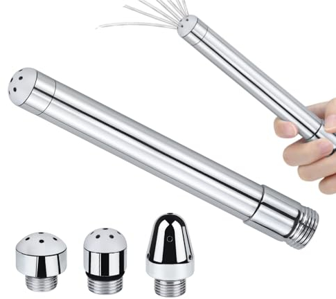 Shower Enema Douche Nozzle Shower Attachments Kits with 3 Aluminum Shower Heads Shower Cleaner System,Handheld Water Shower Nozzle Cleaning Kit Douches for Men Women Cleaning, with Velvet Carry Bag