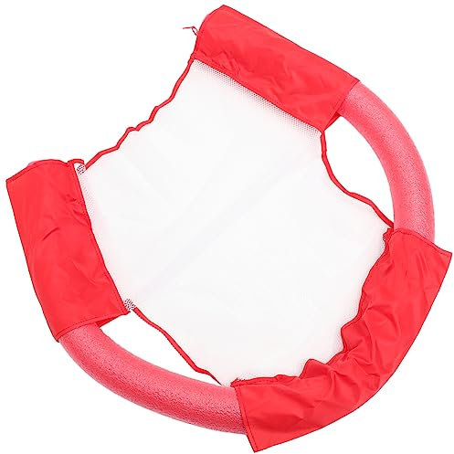 HONMEET Schwimmstuhl-Netz Für Pool Rot Ergonomischer Leichter Wasser-liegeaufsatz Mit Hoher Tragfähigkeit Junge Mädchen Erwachsenengerecht Für Entspannte Poolpartys Und Schwimmanfänger