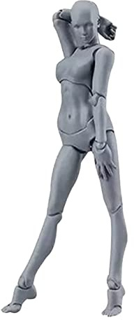 Riuulity Corpo di Action Figure Personalizzabile, Modello di Bambola di Supporto per Manichino da Disegno in PVC per Collezioni di Oggetti di Scena per Fotografie di Decorazioni (Donna)