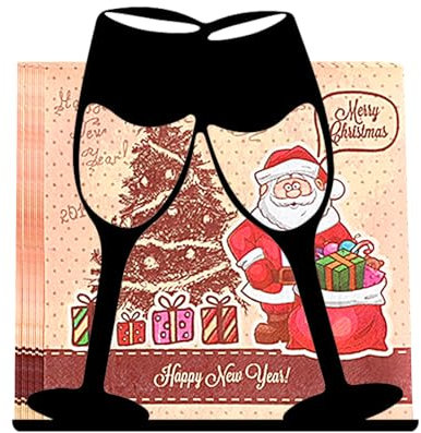 FEMONGY serviettenhalter schwarz napkin holder, serviettenständer, serviettenspender, servietten halterung, serviettenhalter vintage für Tischdekoration in Restaurant, Café, Hotel oder Küche