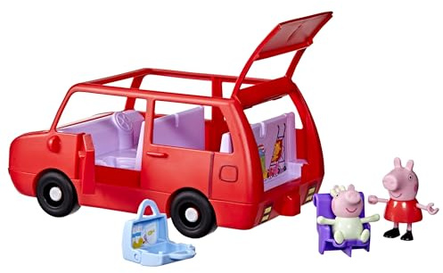 Peppa Pig La Grande Voiture Familiale, Coffret, Jouets pour Filles, 2 Figurines Peppa et Evie, Jouets Créatif pour Enfants, Jouets dès 3 Ans