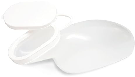 HaseMed - Bottiglia per urina da donna, 1 pezzo, ergonomica, a prova di perdite, ideale per cura, incontinenza e in viaggio, 1000 ml, riutilizzabile e autoclavabile