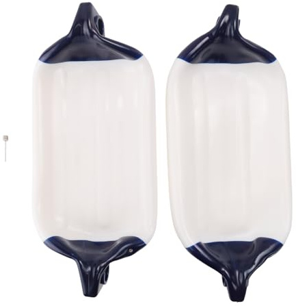 Kopinma 2PCS Inflatable Boat PVC Boat Anchor Buoy Yacht Fenders UV Protection Ribbed Bumper Boat Accessories