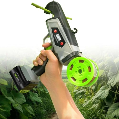 CUTANGELAR Atadora Inalámbrica para Plantas, Atadora para Vides Y 2 Baterías De Litio De 2 Ah, Ideal para Uso Doméstico, Viñedos Y Horticultura. Ideal para Uso Doméstico.
