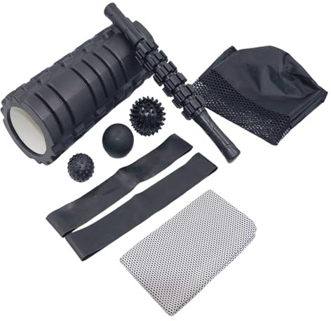1 Set Professional Fitness Equipment Set Spiny Fascial Ball Texture Great for Tissue Massage and Yogas Training Presentation Stretching Drum with Massage Ball