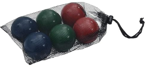 Ziaphsol Kit de jeu de 8 pièces avec sac de transport en bois de pin massif, boules multicolores de 7,5 cm et balles cibles de 3,5 cm, pour jardin, plage, camping, famille et loisirs