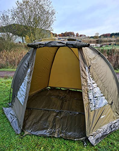 Bison Carp Fishing Waterproof Bivvy Day Shelter Tent with Fully Taped Seams