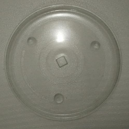 Greendhat 28cm thickness quality microwave oven glass rotary plate square hole glass dish square core