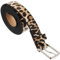 PACKOVE Leopardengürtel Damen Leopardenmuster Gürtel Leder Tiergürtel Leder Taillengürtel Gepardengürtel Für Jeanskleid (Länge 100 CM, Breite 1,9 CM)
