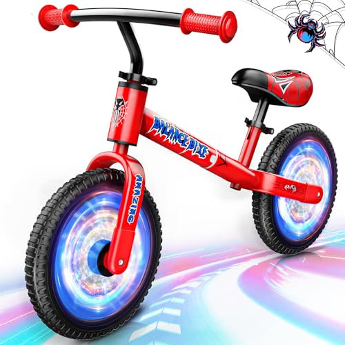 Braxel Laufrad ab 2 3 4 5 Jahre bis zu 35 kg, Balance Bike Lauflernwagen Lauflernrad Kider Spielzeug 2-5 Jahre Geschenke Jungen Mädchen, Lenkrad und Sattel Höhenverstellbar