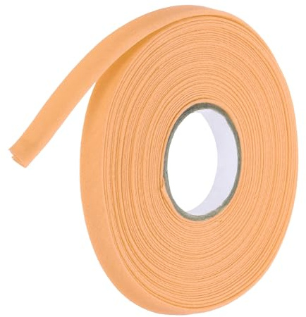 QUARKZMAN 9 Meter Schrägband Baumwolle Aprikosenfarbe, 1 cm Einfassband zum Nähen, Stoffband für DIY-Projekte, Stricken, Nähen