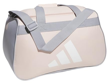 adidas Power Gym Bag – Lightweight Small Duffel, Blush Pink/White/Halo Silver Grey, OSFA