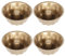 Jortmrd 4 PièCes Mini Moule à Kouglof 11,4cm Moule à Kouglof, Moule à GâTeau Kouglof, Moule à Kouglof Acier Carbone Avec RevêTement AntiadhéSif Pour Muffin, Kouglof, Cupcake, Muffin (Or)