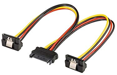 goobay Y-Kabel 15-Pin-SATA Y-Stromkabel 20cm