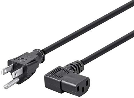 Monoprice nätkabel med 3 ledare PC strömkontakt uttag