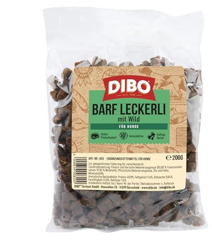 DIBO bar-behandlar vild 200 g, godis för belöning, sport och fritid