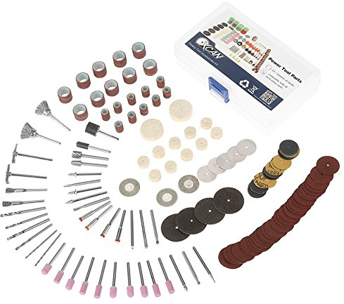 Accessoires d'outils Rotatifs 141 pièces pour Découpage Polissage Dérouillage Meulage Accessoires d'mini Meuleuse