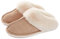 Donpapa Damen Herren Hausschuhe Faux Lammfell Flauschige Pantoffeln Plüsch Winter Warme Slipper Gefüttert Schlappen Khaki 40.5-42